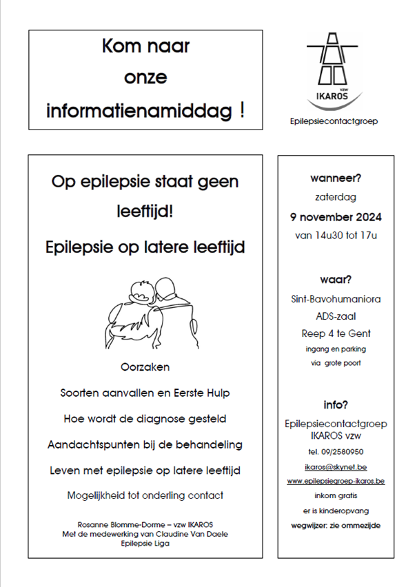 Uitnodiging infonamiddag E op latere leeftijd 9 nov 2024